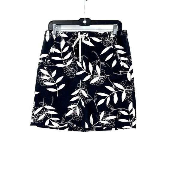 Ann Taylor Loft Women's Embroidered Floral Mini Skirt Pockets Side Zip Size 6 - Picture 1 of 15
